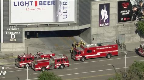 Chemical spill at L.A. Live not hazardous, LAFD says